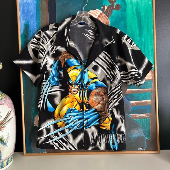 Marvel Wolverine Graphic Kids Shirt - Black and Yellow M 12 - Picture 3 of 16